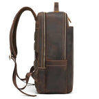 Mochila pele em Couro Masculina Vintage