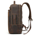 Mochila de pele Couro Masculina Vintage