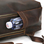 Mochila em Couro Masculina Vintage retro