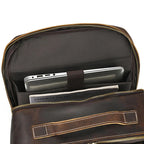 Mochila em pele Masculina Vintage