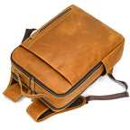 Mochila em Couro Masculina Vintage