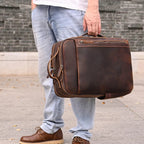 Mochila de Couro Masculina Vintage