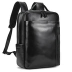 Mochila em Couro Masculina Vintage portatil
