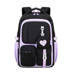 Mochila Escolar Menina com Coração