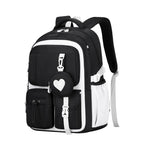 Mochila Escolar de Menina com Coração
