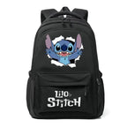 Mochila Escolar do Stitch preta