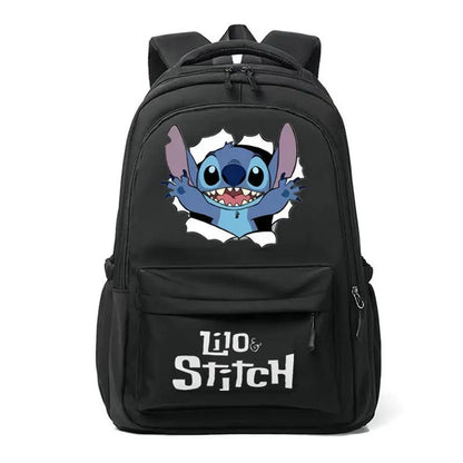 Mochila Escolar do Stitch preta