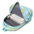 Mochila Escolar Estojo e Lancheira com Flores feminina
