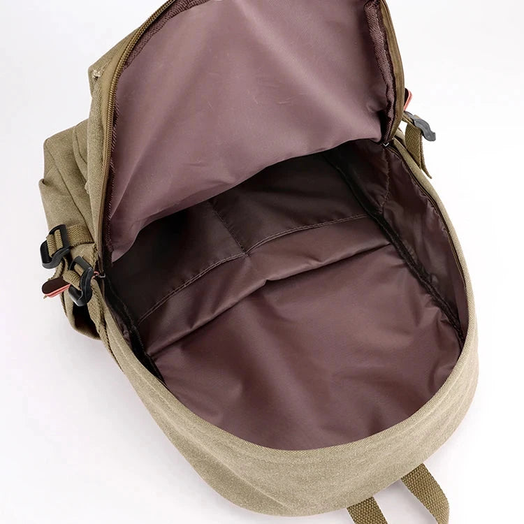 Mochila Escolar de Lona vintage