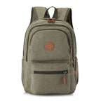 mochila vintage escola lona