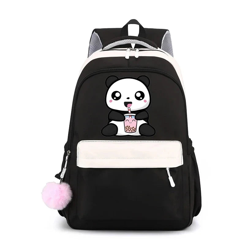 Mochila Escolar do Panda Kawaii