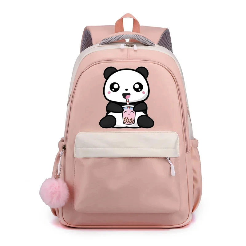 Mochila Escolar Panda Kawaii menina