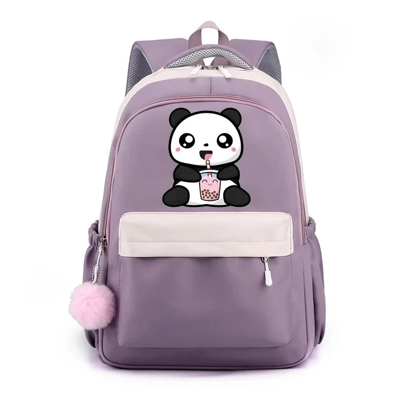 Mochila Escolar Kawaii Panda