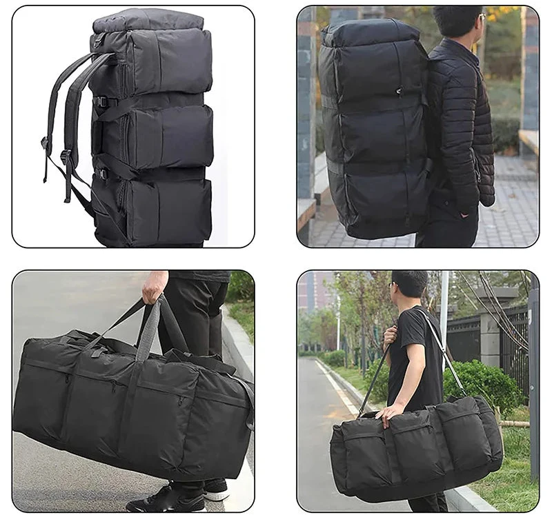 grande Mochila Estilo Militar XXL 100L homem