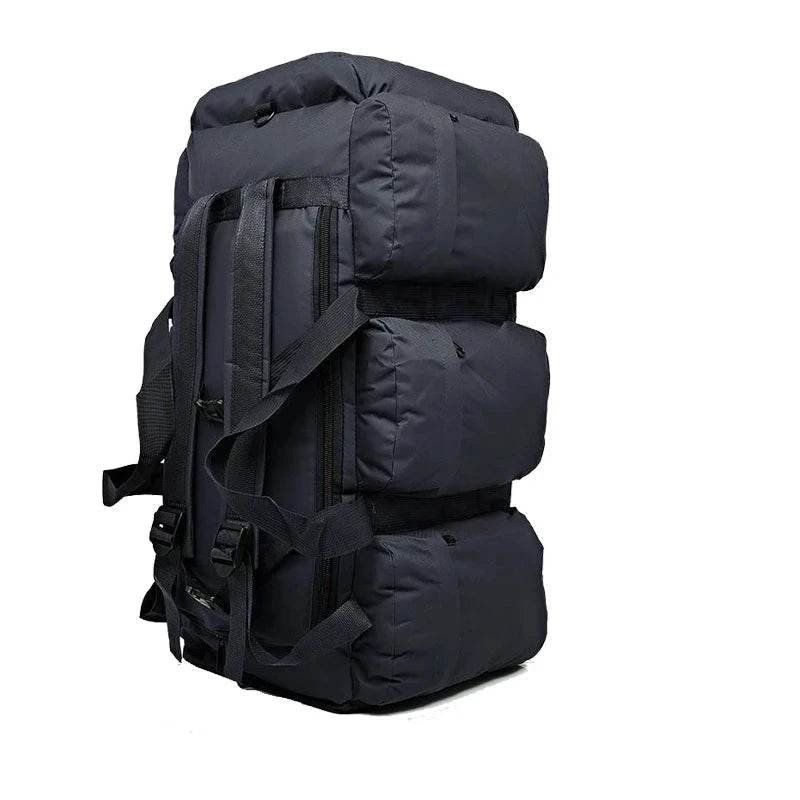grande Mochila Estilo Militar XXL 100L preta