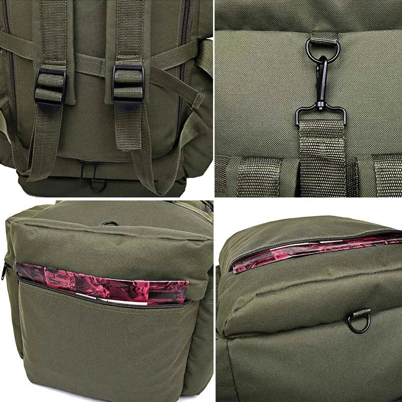 grande Mochila Estilo Militar XXL 100L