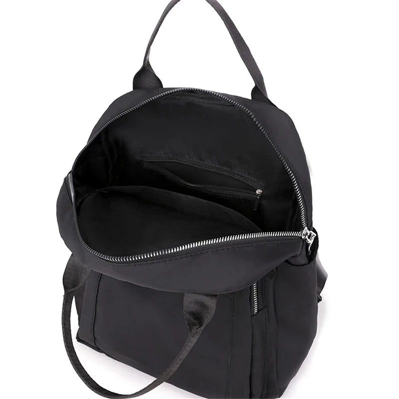 Mochila Estilosa com Zíperes Frontais Feminina