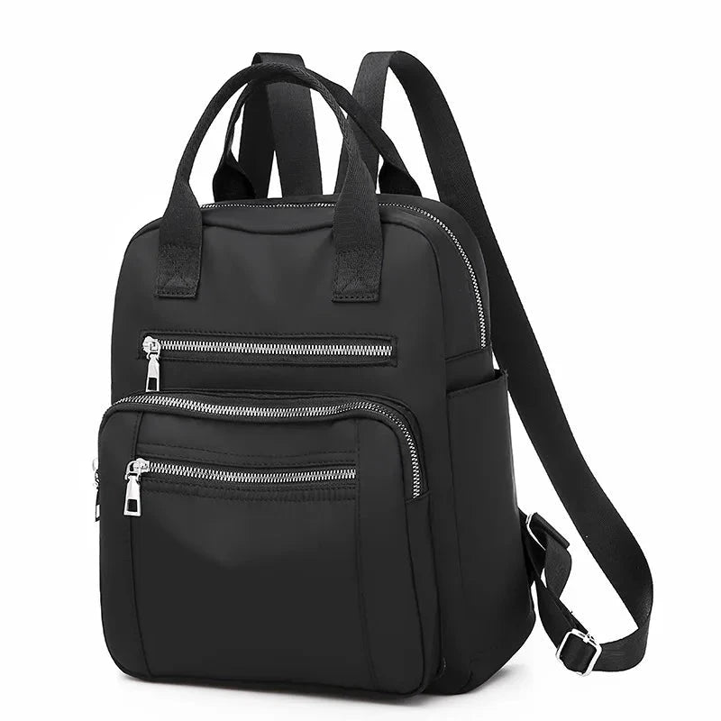 Mochila Estilosa com Zíperes Frontais