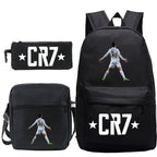 Mochila Estojo e Bolsa do CR7 preta