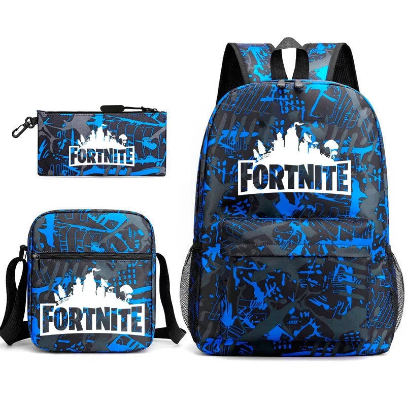 Mochila Estojo e Bolsa Fortnite