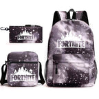 Mochila Estojo e Bolsa do Fortnite logo