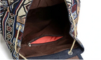 mochila feminina estampa etnica 