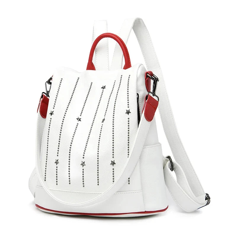Mochila Feminina Antirroubo com Estrelas