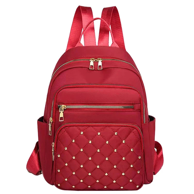 mochila moderna feminina vermelha