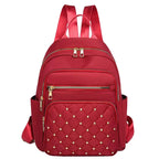 mochila moderna feminina vermelha