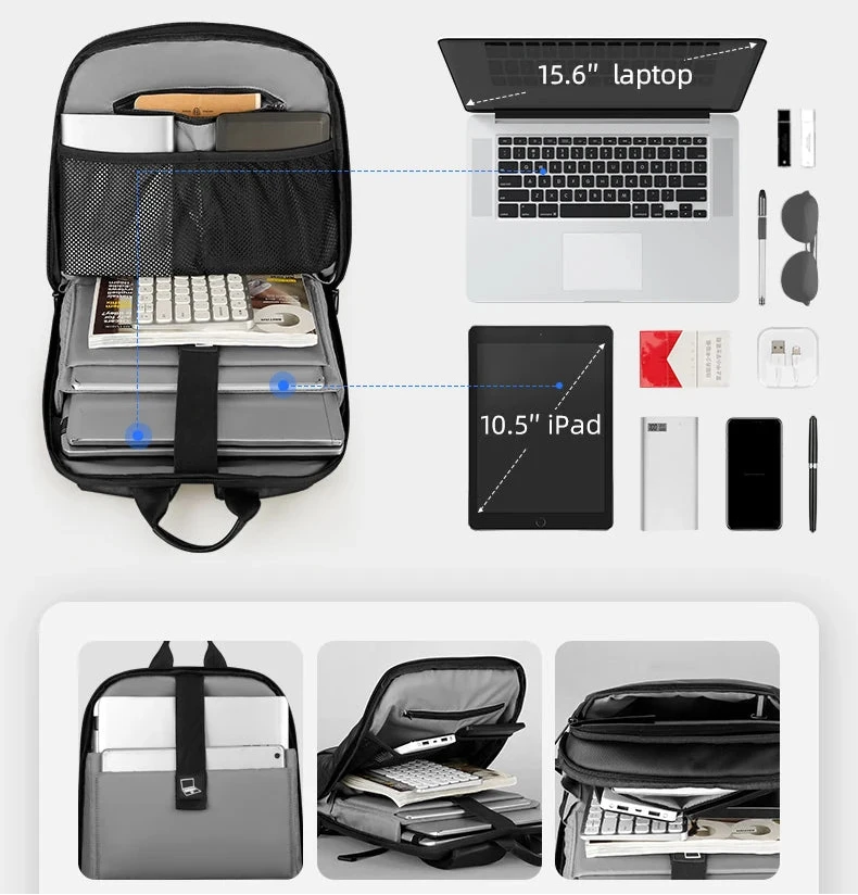 Mochila Fina para Portátil 15 6 Polegadas