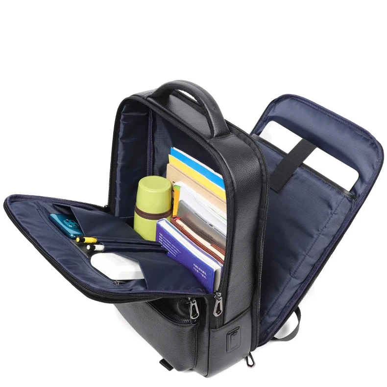 Mochila Homem Trabalho de Pele