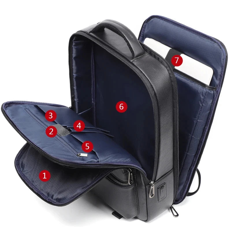 Mochila para Homem Trabalho Pele