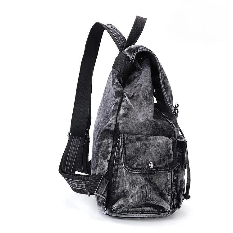 Mochila Feminina Jeans preta