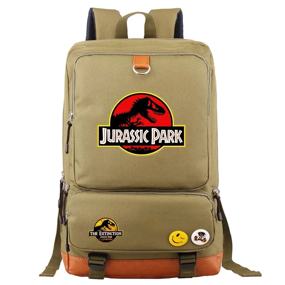 mochila jurassic park escolar vintage