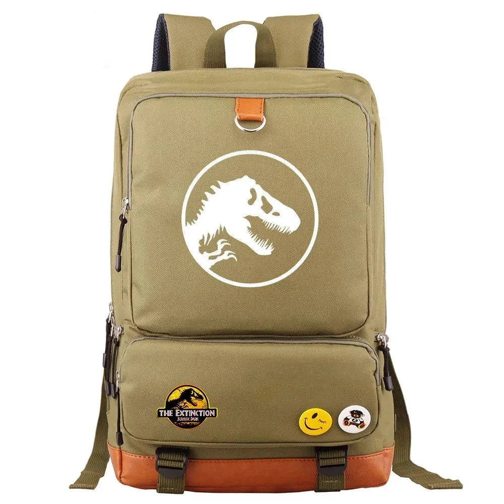 mochila jurassic park escolar criança