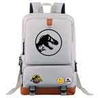 mochila jurassic park escolar menino