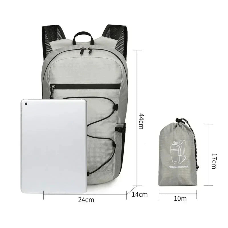 Mochila Leve Dobrável 20L de bolso
