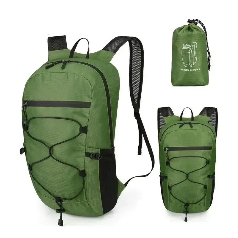 Mochila Leve Dobrável 20L verde