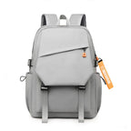 mochila lifestyle impermeável cinzenta