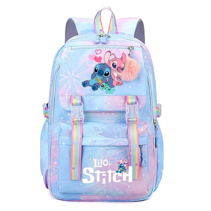 mochila lilo e stitch escolar menina