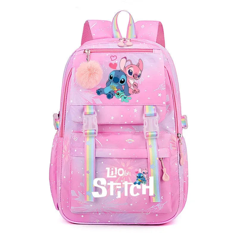 mochila lilo e stitch escolar criança