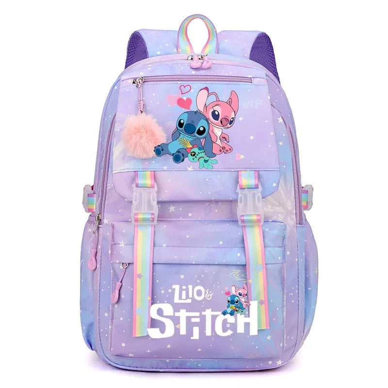 mochila lilo e stitch escolar