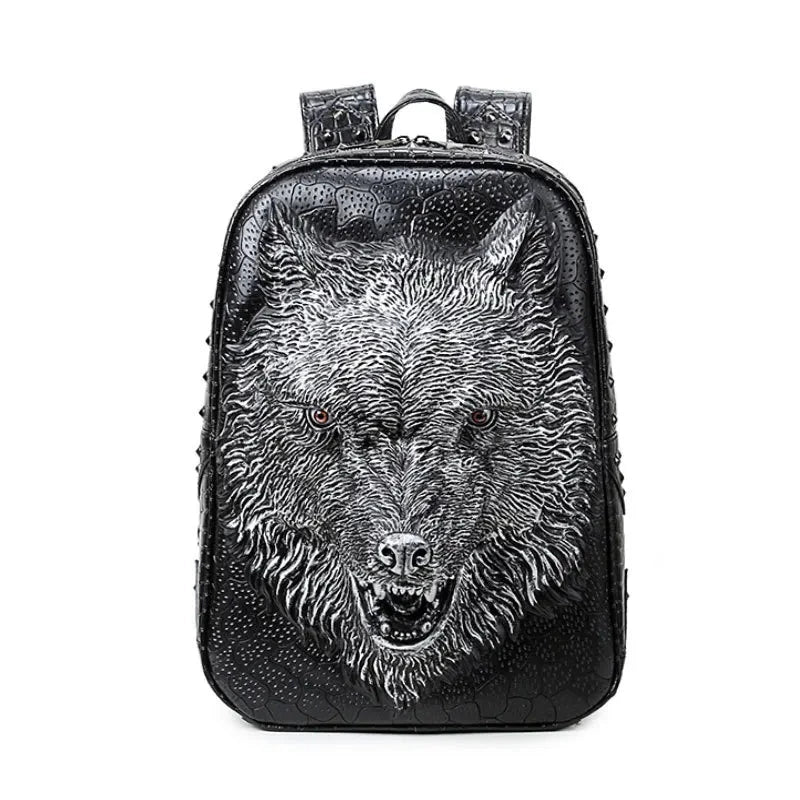 Mochila Lobo com Tachas