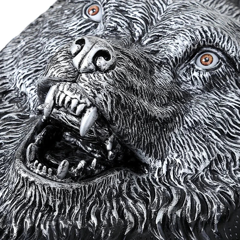 Mochilas com Lobo com Tachas