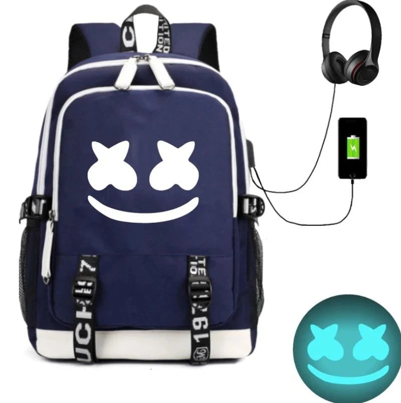 Mochila dj Marshmello luminosa