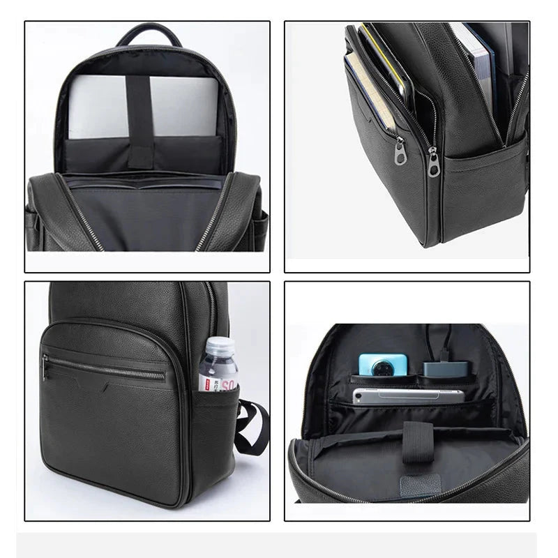 mochila masculina em couro