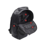 mochila masculina pele preta