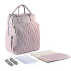 mochila maternidade bebé muda fralda rosa