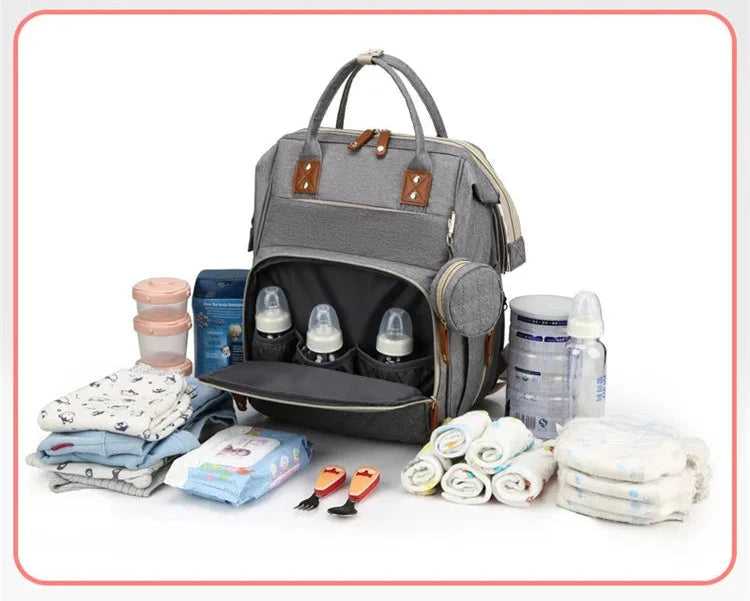 Mochila Maternidade Muda Fraldas com usb