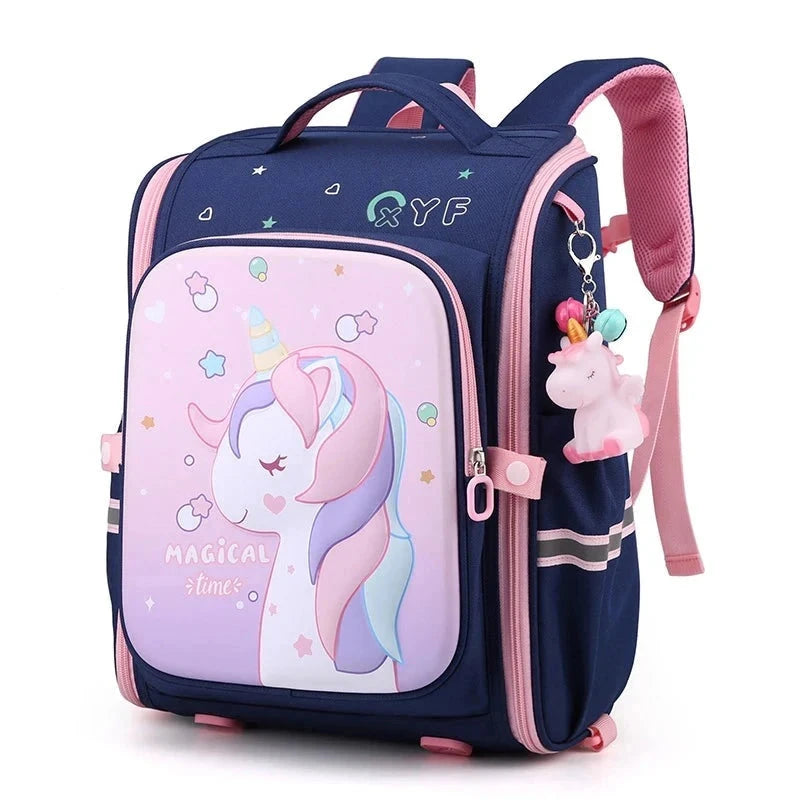 mochila menina unicornio de escola